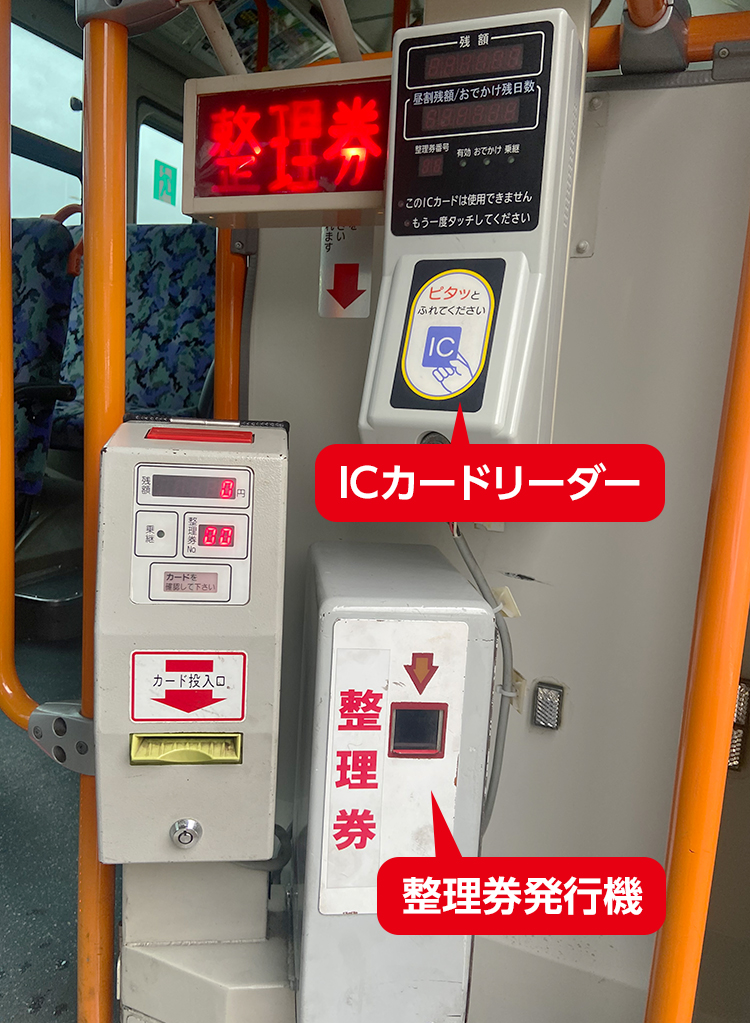 整理券発行機・カードリーダー