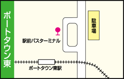 のりば案内ポートタウン東