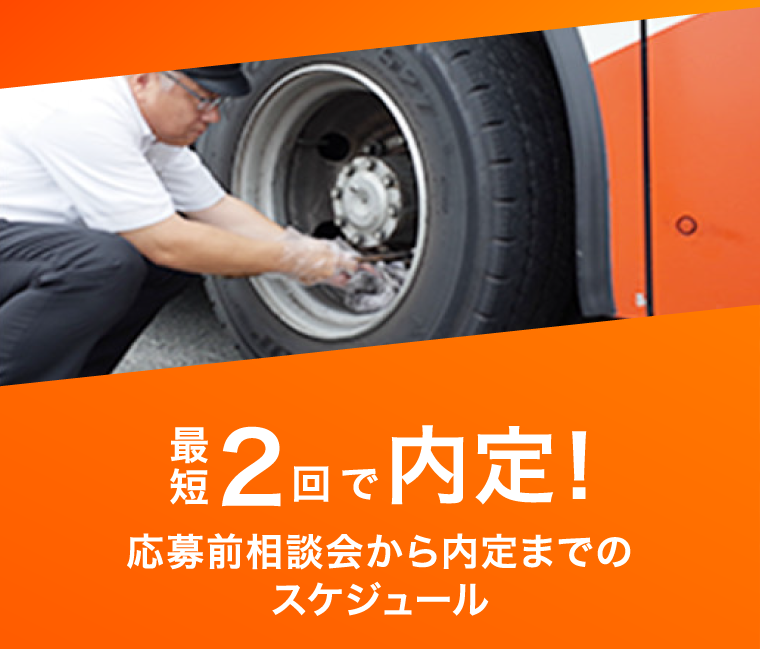 最短2回で内定！応募前相談会から内定までのスケジュール