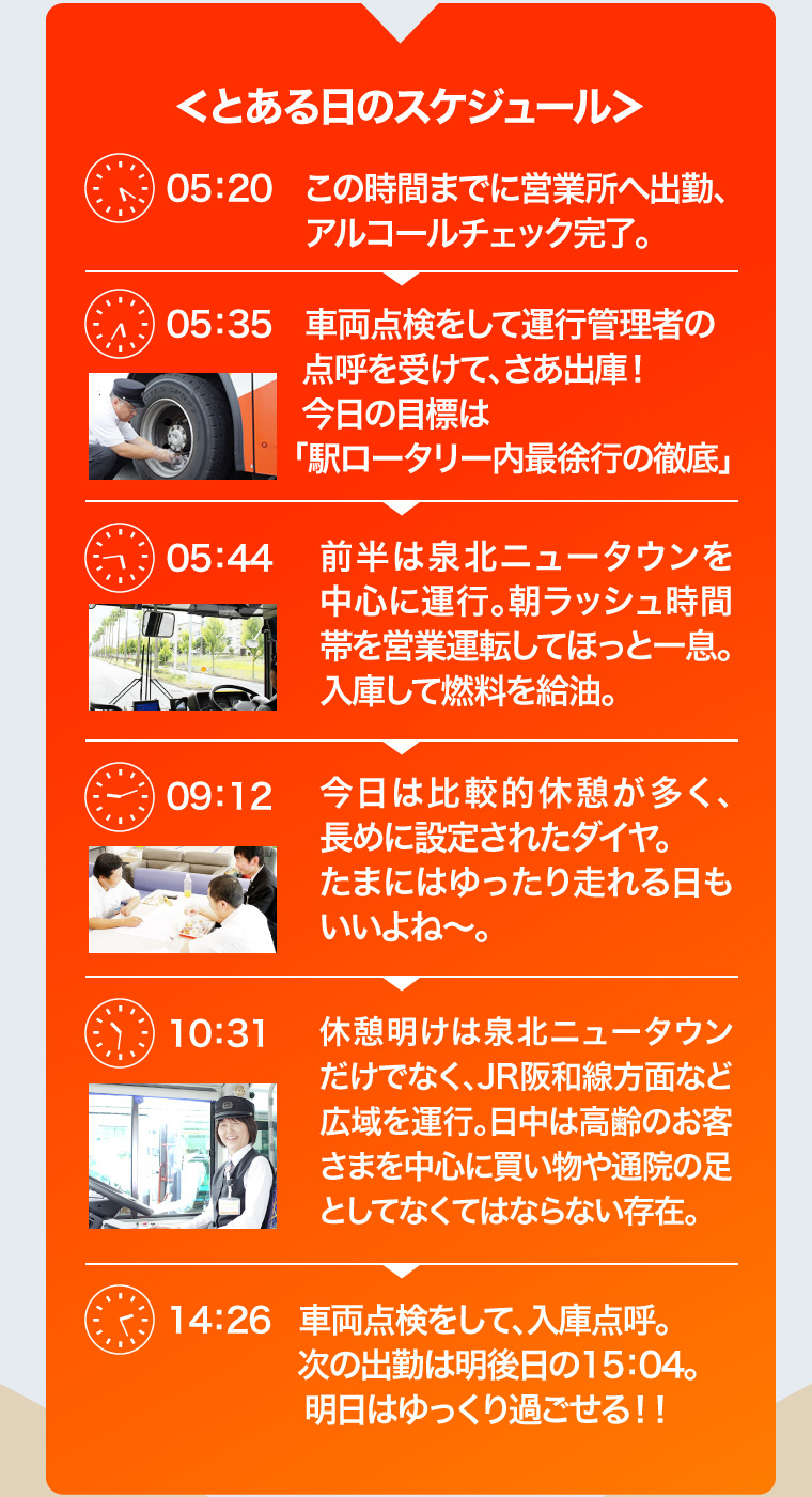 ＜とある日のスケジュール＞